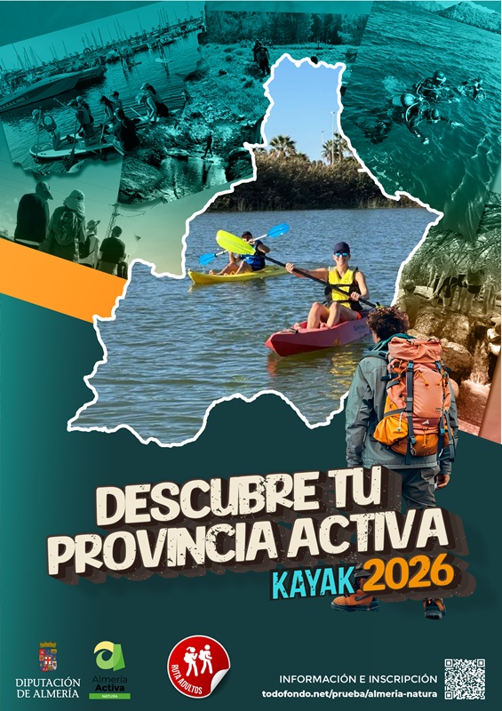 Descubre tu provincia Activa 2026. Kayak Fabriquilla Cabo de Gata 04-07-26
